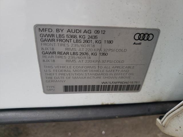 VIN WA1LFAFP8DA015751 2013 Audi Q5, Premium Plus no.12