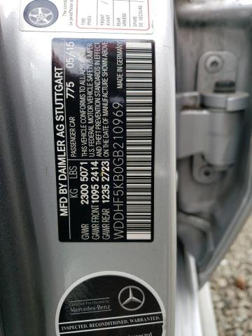 WDDHF5KB0GB210969 2016 MERCEDES-BENZ E-CLASS, photo no. 12