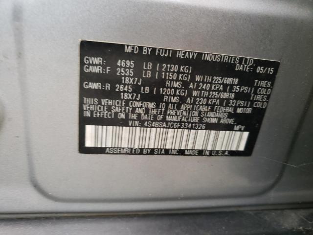 4S4BSAJC6F3341326 Subaru Outback 2.5i Limited