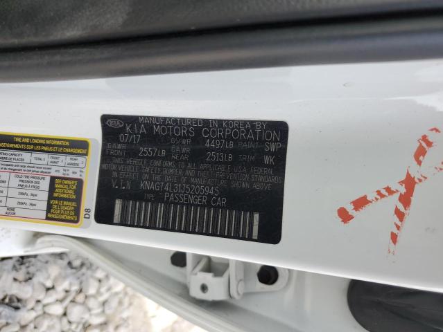 KNAGT4L31J5205945 KIA Optima Lx