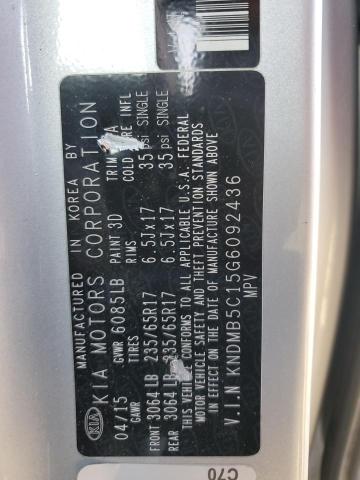 KNDMB5C15G6092436 KIA SEDONA LX