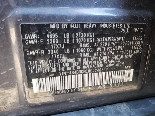 4S4BRDNC8E2246553 Subaru Outback 3.6r Limited
