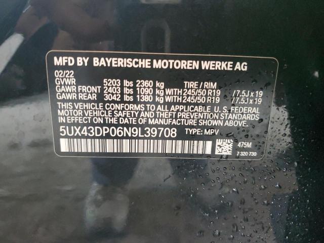 5UX43DP06N9L39708 2022 BMW X3, photo no. 13