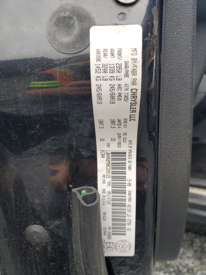 1J8HR68M88C220122 2008 Jeep Grand Cherokee Overland