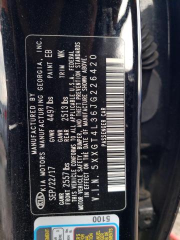 5XXGT4L36JG226420 KIA Optima Lx