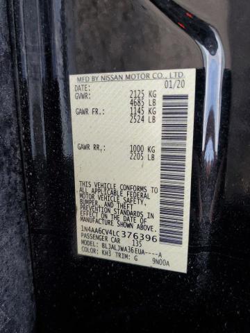 1N4AA6CV4LC376396 Nissan MAXIMA SV