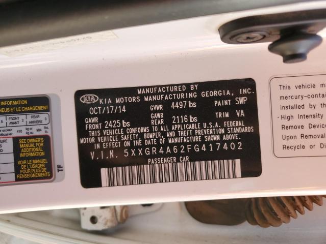 5XXGR4A62FG417402 KIA OPTIMA SX