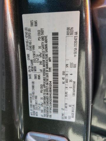 1FMCU9GD0HUB90204 Ford ESCAPE SE