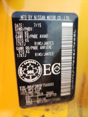 2015 NISSAN JUKE S - JN8AF5MV8FT565033