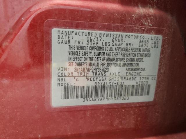 3N1AB7AP9HY357023 Nissan SENTRA S