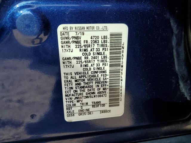 JN8AT2MV5LW108472 Nissan ROGUE S