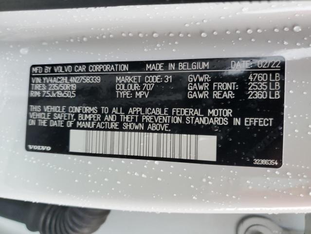 2022 VOLVO XC40 T4 IN - YV4AC2HL4N2758339