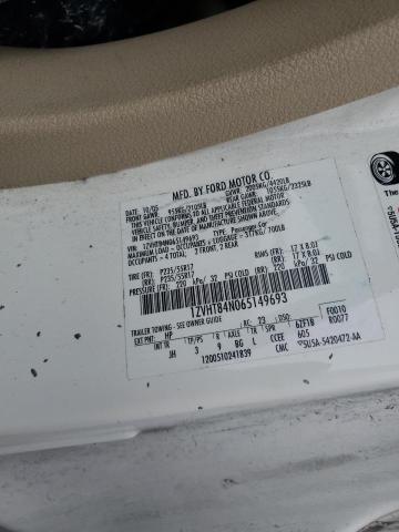 2006 Ford Mustang VIN: 1ZVHT84N065149693 Lot: 69015403