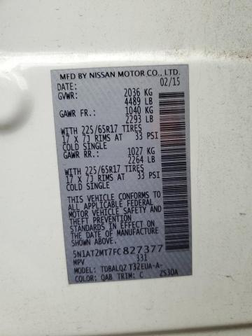 5N1AT2MT7FC827377 Nissan ROGUE S