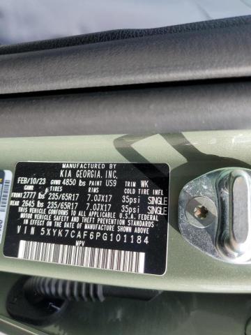 5XYK7CAF6PG101184 KIA Sportage X-pro