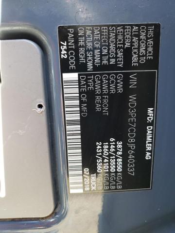 2018 MERCEDES-BENZ SPRINTER WD3PE7CD8JP640337