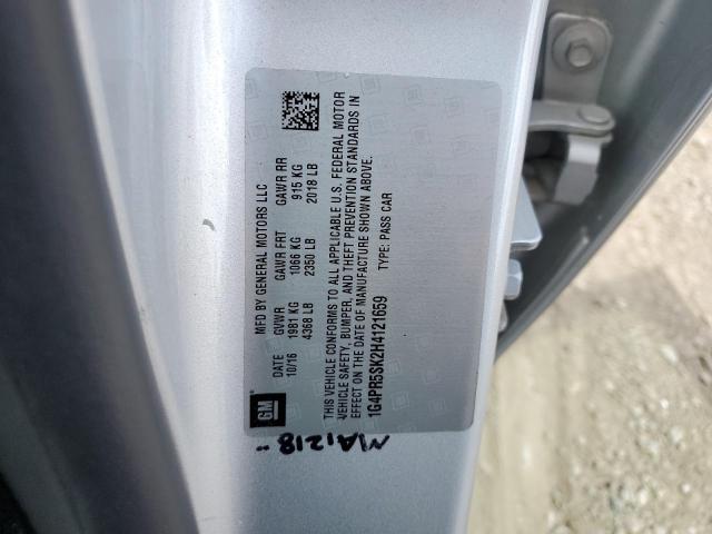 1G4PR5SK2H4121659 Buick Verano Sport Touring