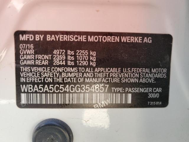 WBA5A5C54GG354657 BMW 528 I