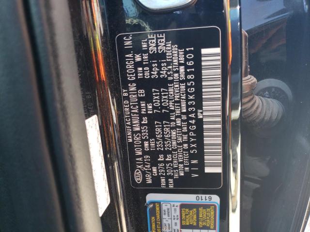 5XYPG4A33KG581601 KIA SORENTO L
