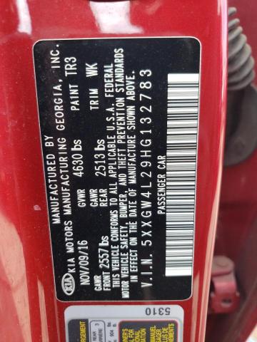 5XXGW4L29HG132783 KIA OPTIMA SX
