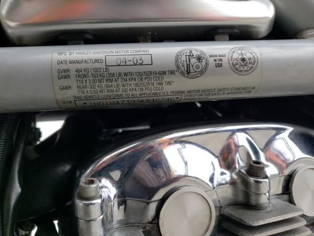 2003 HARLEY-DAVIDSON VRSCA 1HD1HAZ393K846246