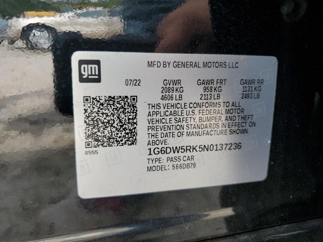 1G6DW5RK5N0137236 Cadillac CT5 LUXURY 12