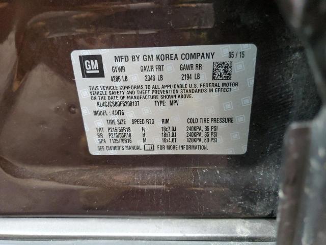 KL4CJCSB0FB208137 Buick Encore