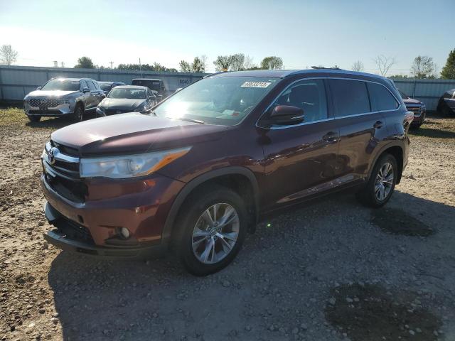 VIN 5TDJKRFH7ES039544 2014 Toyota Highlander, Xle no.1