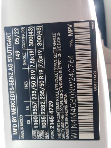 W1N4M4GB0NW240764 Mercedes-Benz GLB 250