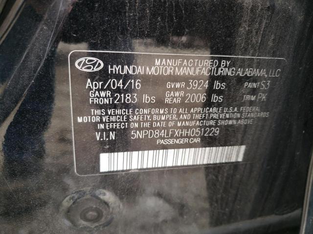 2017 HYUNDAI ELANTRA SE - 5NPD84LFXHH051229