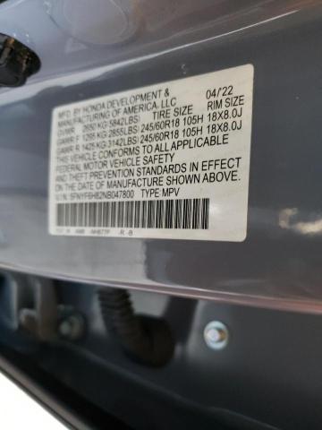 5FNYF6H82NB047800 Honda Pilot Trailsport