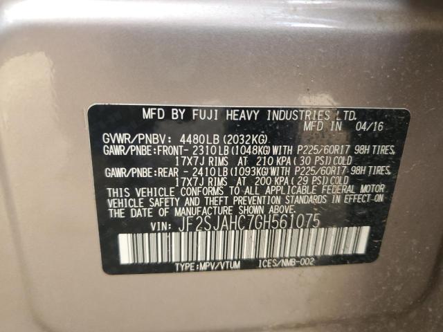 JF2SJAHC7GH561075 Subaru Forester 2.5i Limited