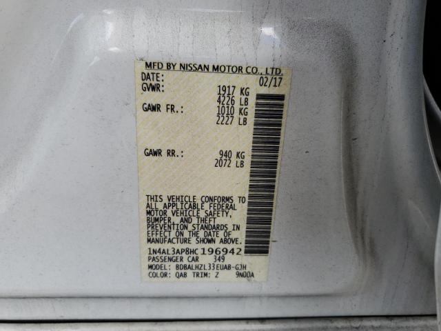 1N4AL3AP8HC196942 Nissan ALTIMA 2.5