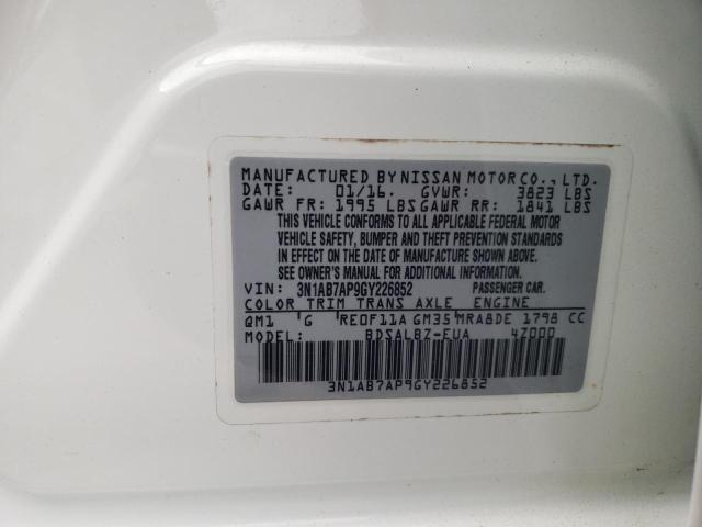 VIN 3N1AB7AP9GY226852 2016 NISSAN SENTRA no.12