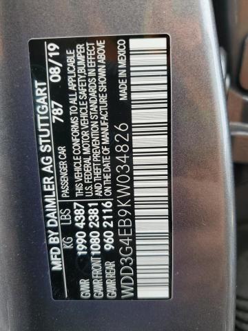 WDD3G4EB9KW034826 Mercedes-Benz A 220
