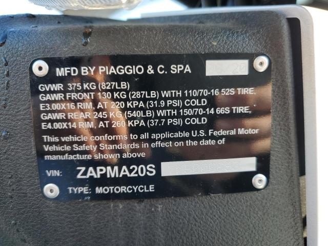 2021 PIAGGIO BV 350 - ZAPMA20S7M5000693