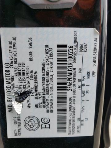 3FA6P0MU2LR100226 Ford FUSION SEL