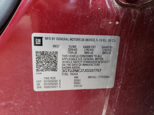 3GTU2NEJ7JG157757 GMC Sierra K1500 Slt