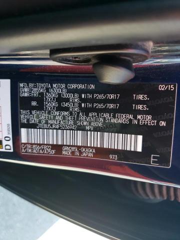 JTEBU5JR4F5236942 | 2015 TOYOTA 4RUNNER SR