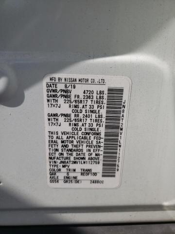 JN8AT2MV1LW112759 Nissan ROGUE S