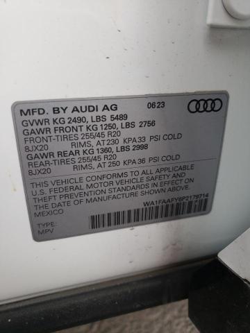 WA1FAAFY6P2179714 | 2023 AUDI Q5 PRESTIG