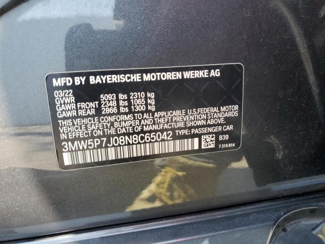 3MW5P7J08N8C65042 BMW 3 Series 330E 12