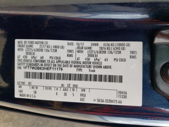 1FT7W2B63HEF11176 Ford F250 Super Duty