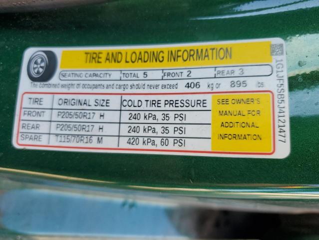 2018 CHEVROLET SONIC PREM - 1G1JF5SB5J4121477