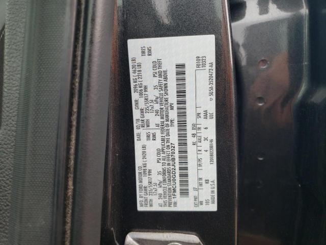1FMCU0GD2JUB70327 Ford ESCAPE SE