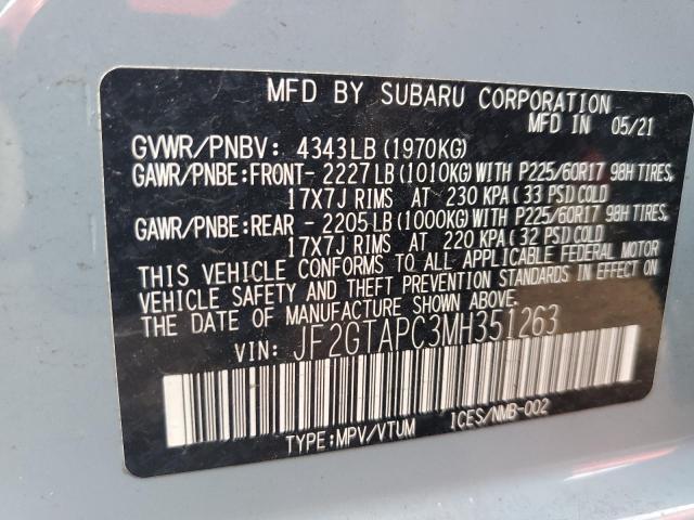JF2GTAPC3MH351263 Subaru Crosstrek Premium