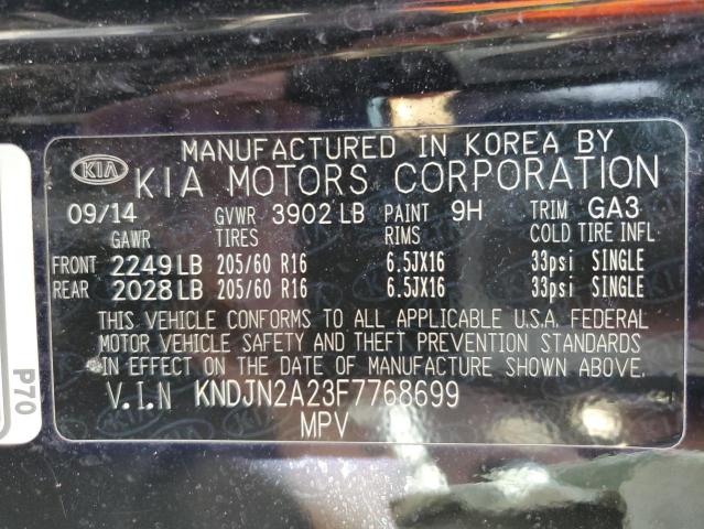 2015 KIA SOUL - KNDJN2A23F7768699