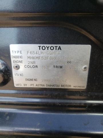 2017 TOYOTA *UNKNOWN* MHKMF53F0HK014998