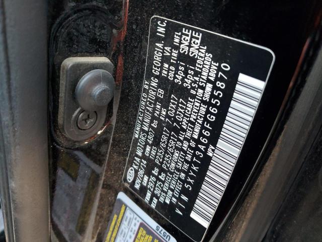 5XYKT3A66FG655870 KIA SORENTO LX
