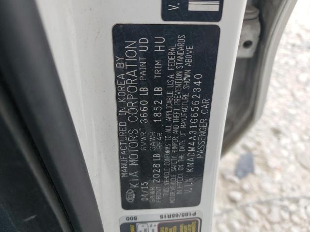 KNADM4A31G6562340 KIA RIO LX